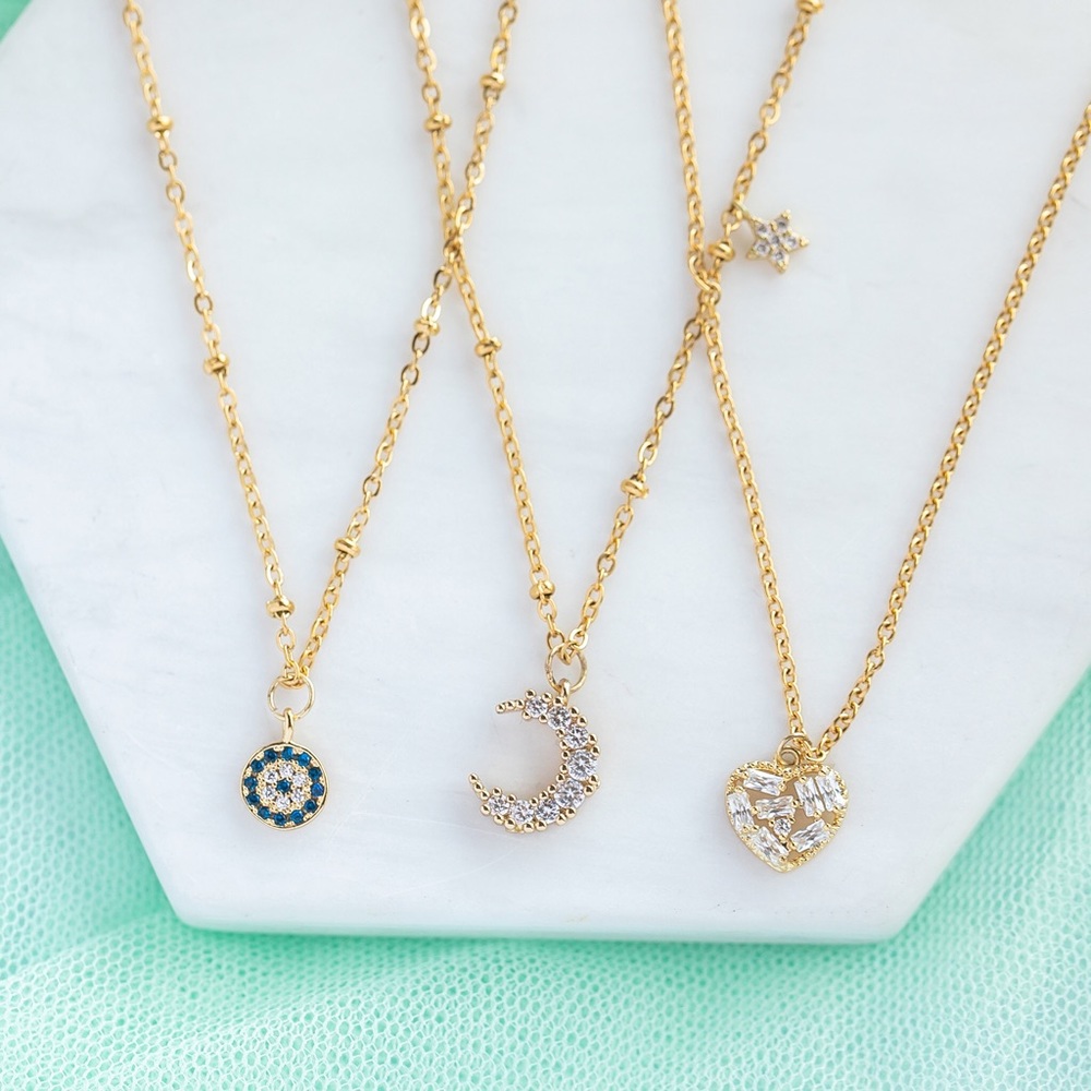 Round Evil Eye Necklace